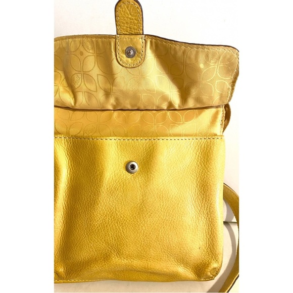 Fossil Mustard Yellow Leather Crossbody Bag - Picture 4 of 10